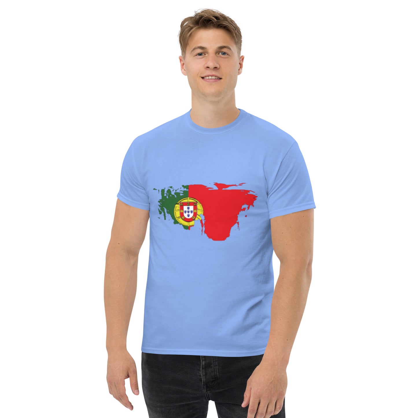 Azeitão-Style Portugiesischer Flagge Klassisches Unisex T-Shirt