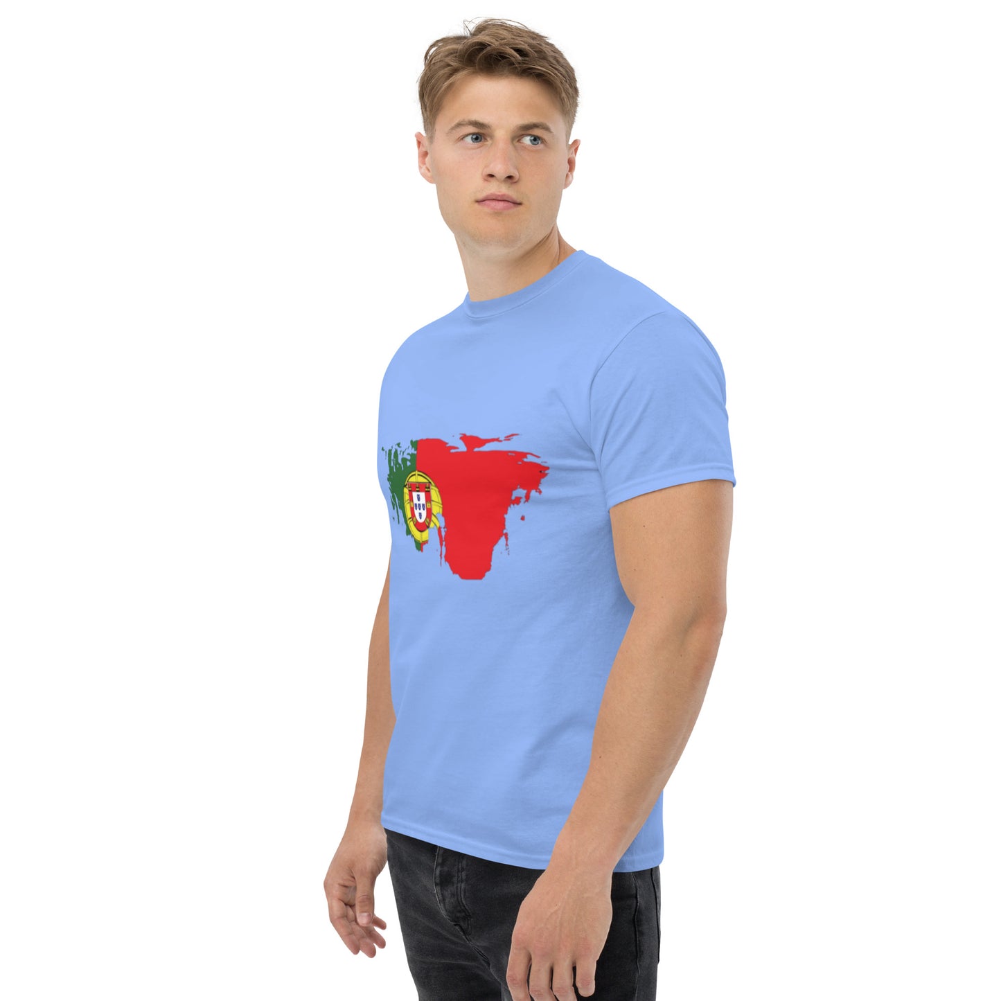 Azeitão-Style Portugiesischer Flagge Klassisches Unisex T-Shirt