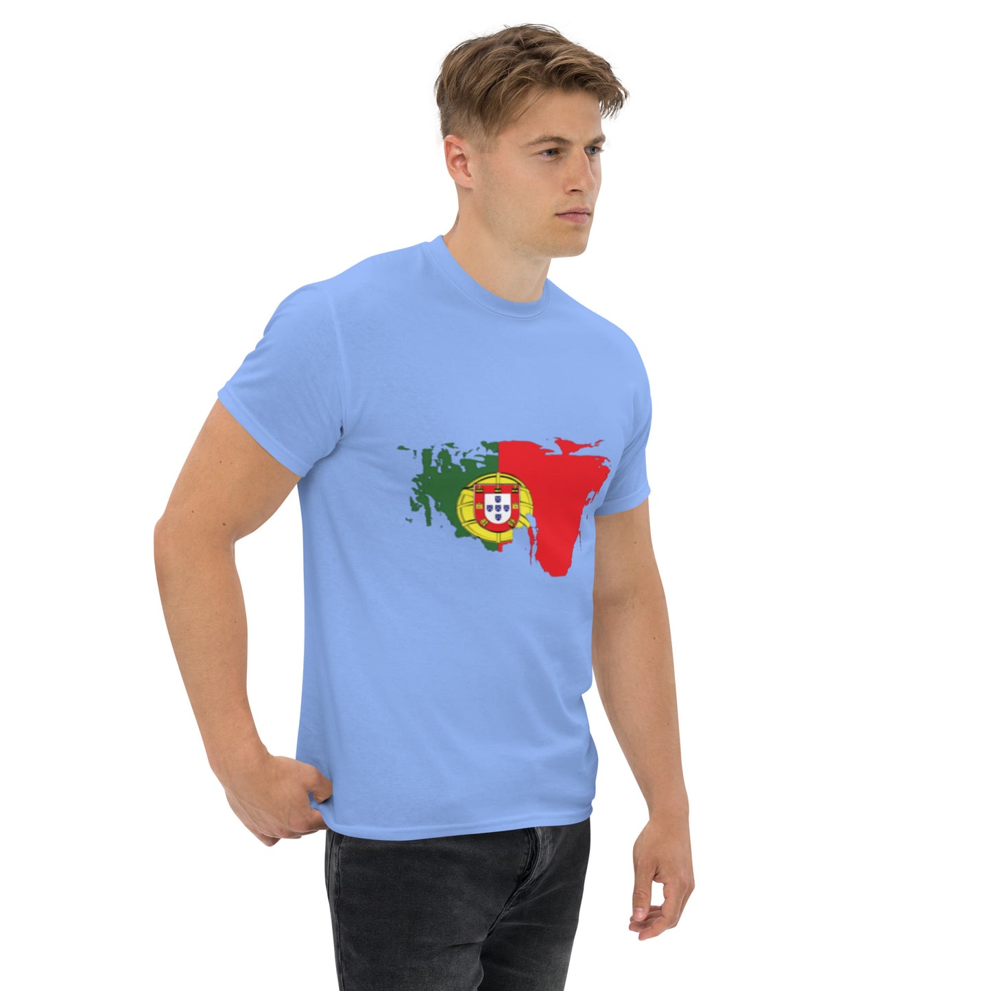 Azeitão-Style Portugiesischer Flagge Klassisches Unisex T-Shirt