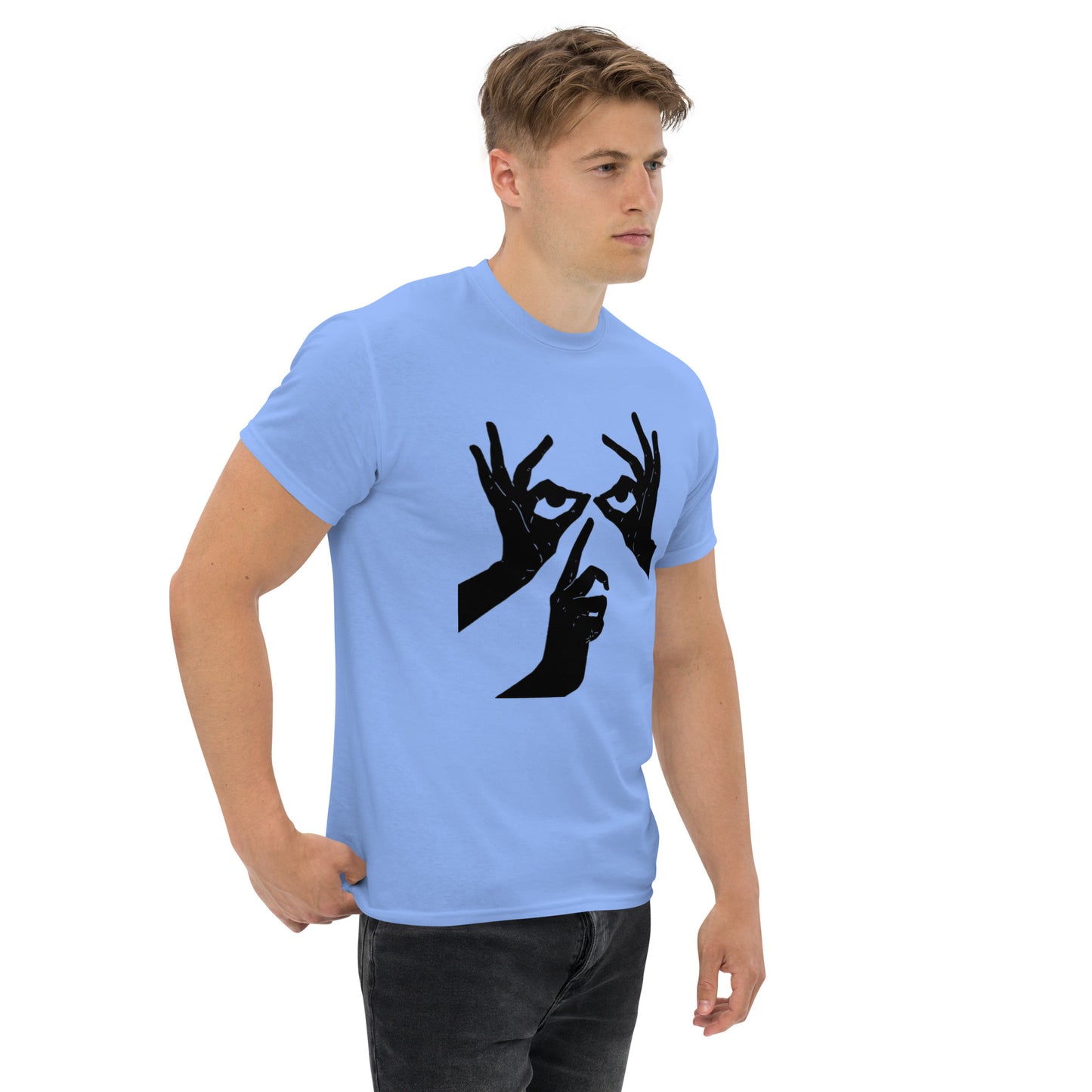 Das Hand-Augen-Motiv Design Klassisches Unisex T-Shirt