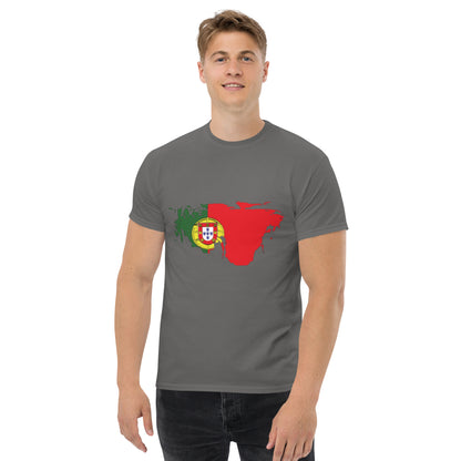 Azeitão-Style Portugiesischer Flagge Klassisches Unisex T-Shirt