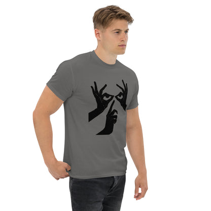 Das Hand-Augen-Motiv Design Klassisches Unisex T-Shirt