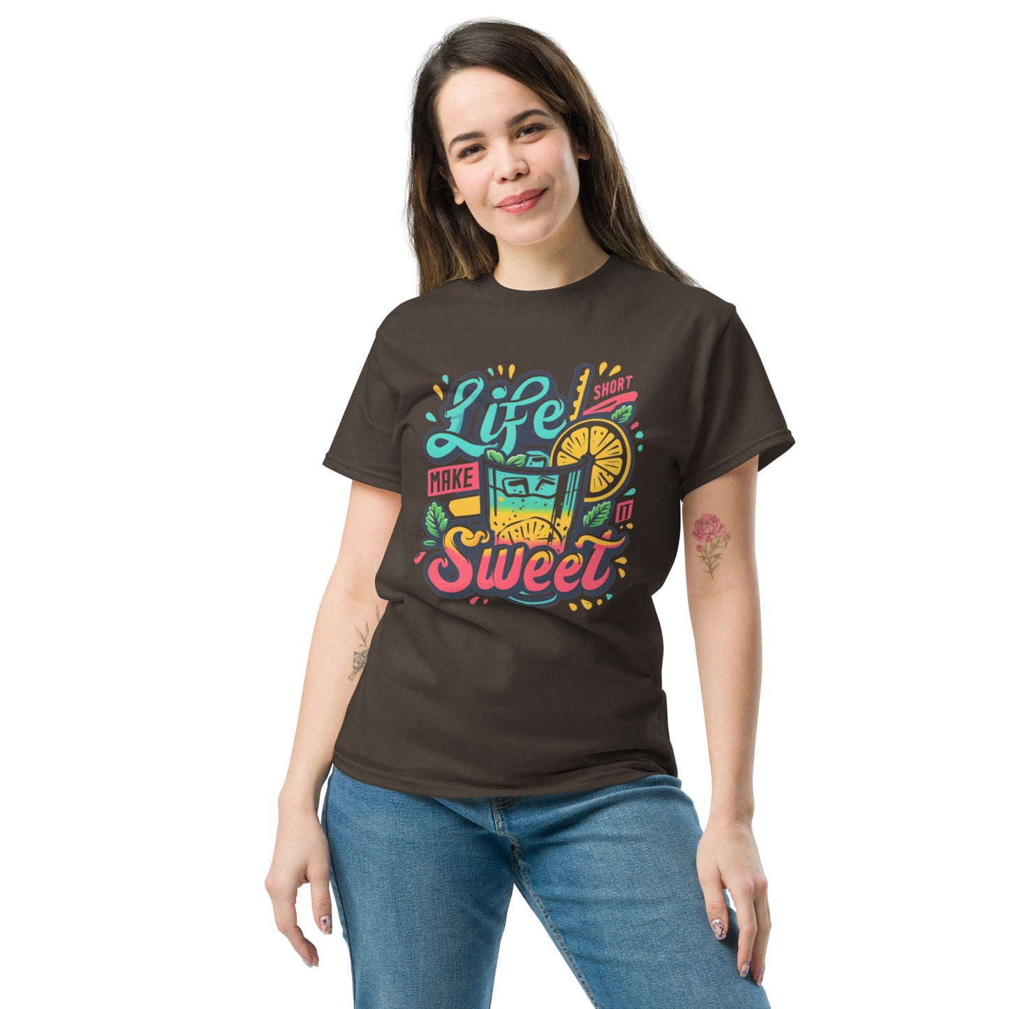 Life is Short, Make it Sweet Unisex Klassisches T-Shirt