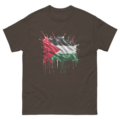 Palästina Flagge Tropfen Unisex Klassisches T-Shirt