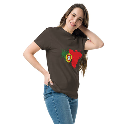 Azeitão-Style Portugiesischer Flagge Klassisches Unisex T-Shirt