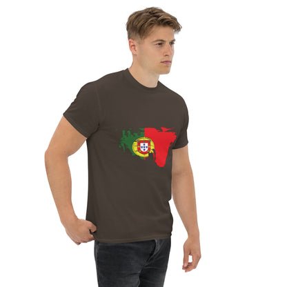 Azeitão-Style Portugiesischer Flagge Klassisches Unisex T-Shirt