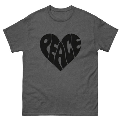 Peace Design Herz Unisex Klassisches T-Shirt – Trage den Frieden mit Stil