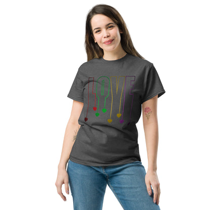 Herz-Liebe Schriftzug T-Shirt – LOVE