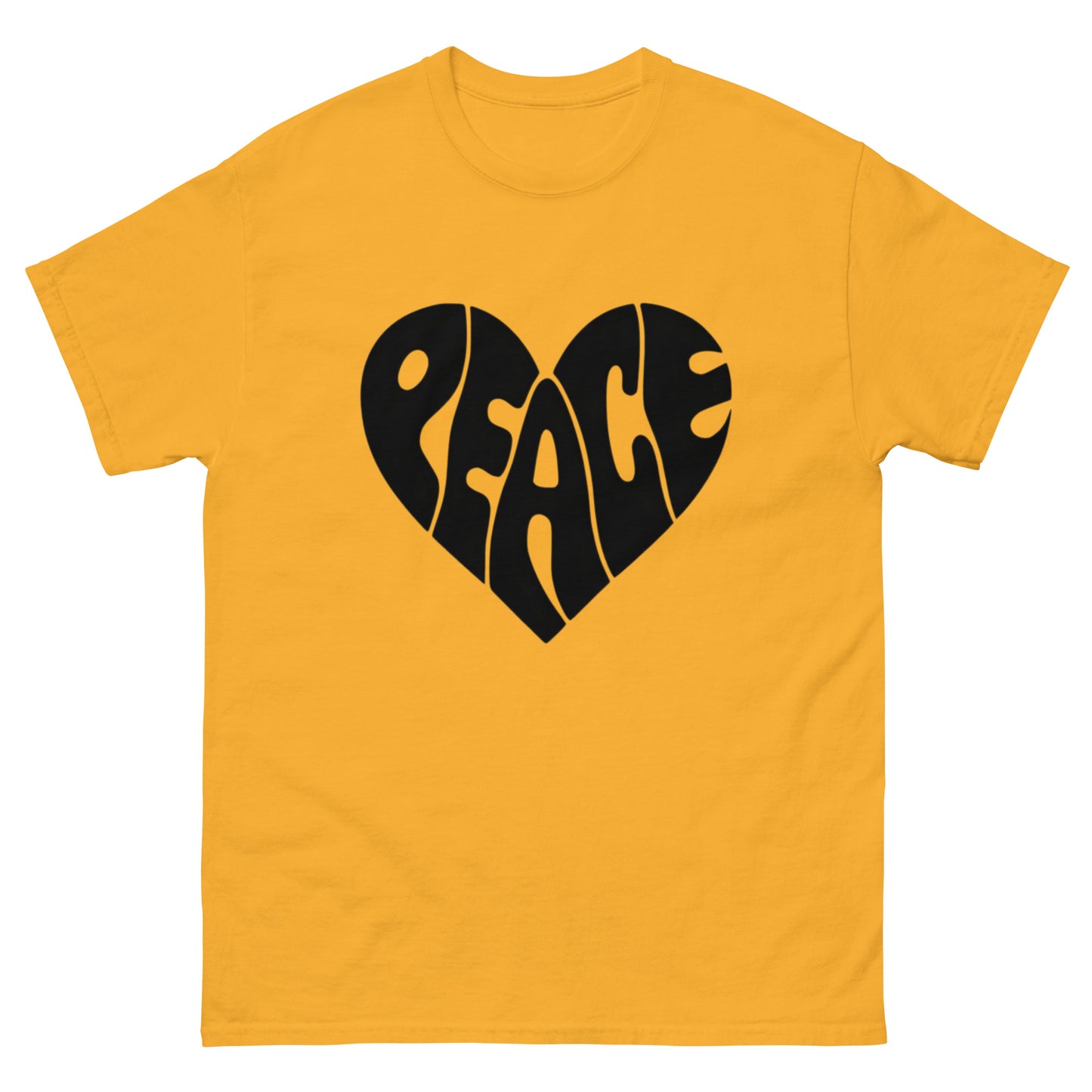 Peace Design Herz Unisex Klassisches T-Shirt – Trage den Frieden mit Stil