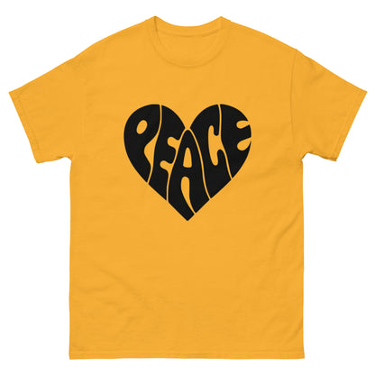 Peace Design Herz Unisex Klassisches T-Shirt – Trage den Frieden mit Stil