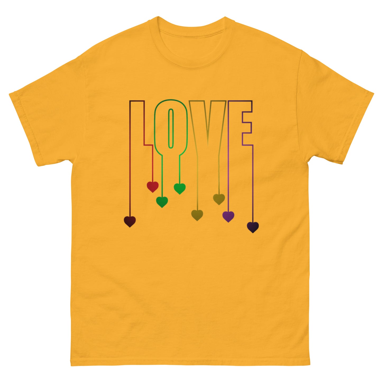 Herz-Liebe Schriftzug T-Shirt – LOVE