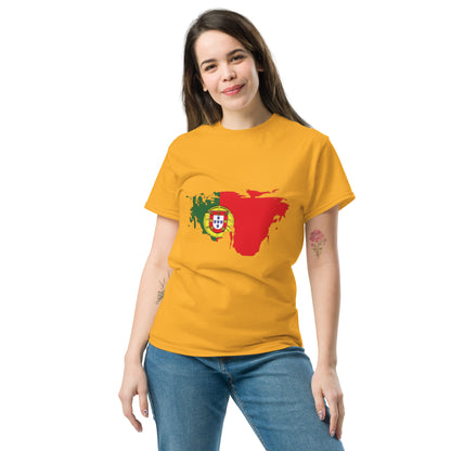 Azeitão-Style Portugiesischer Flagge Klassisches Unisex T-Shirt