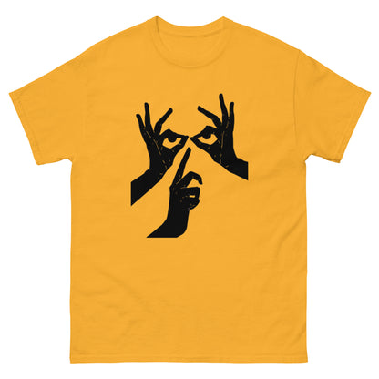 Das Hand-Augen-Motiv Design Klassisches Unisex T-Shirt