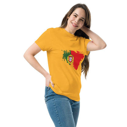 Azeitão-Style Portugiesischer Flagge Klassisches Unisex T-Shirt