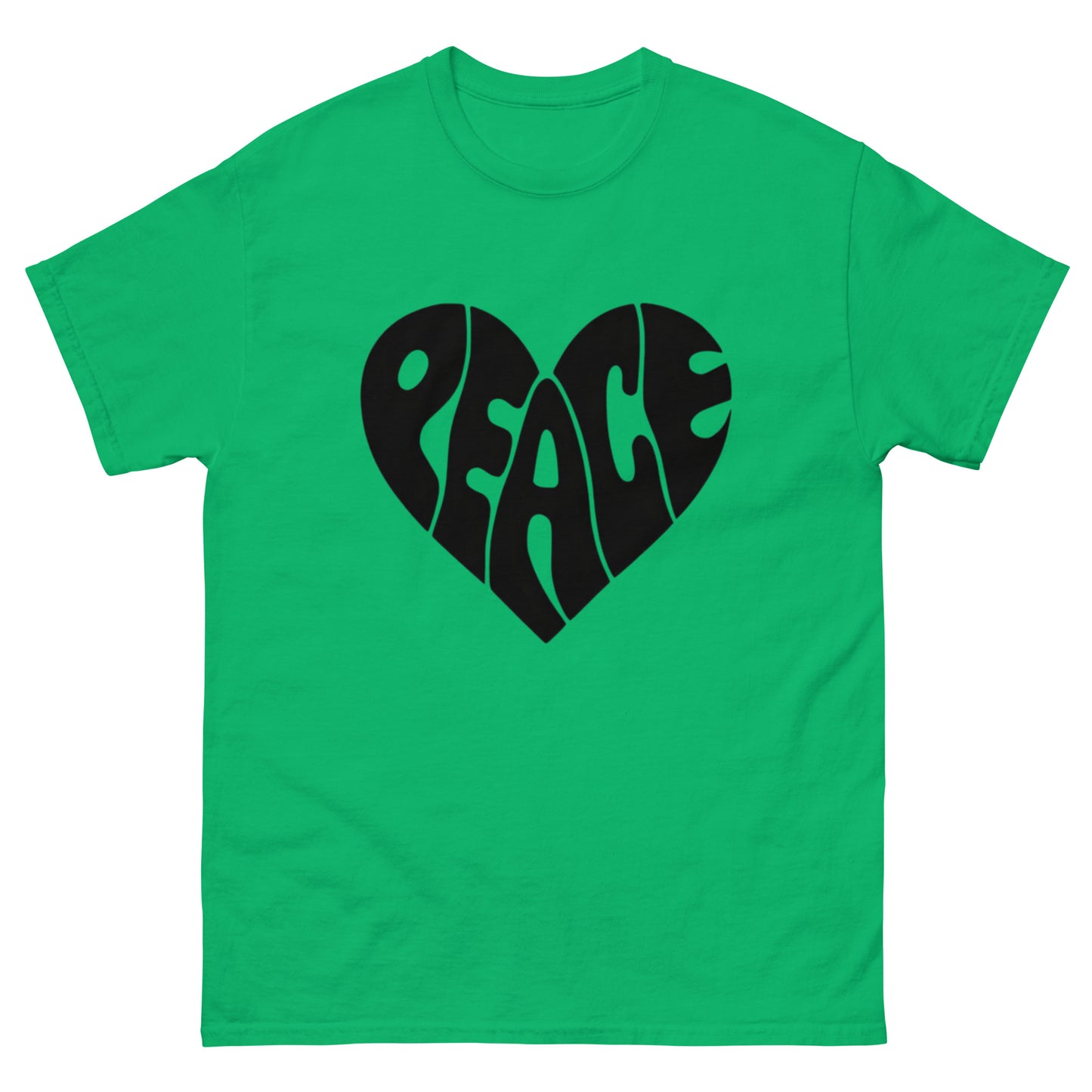 Peace Design Herz Unisex Klassisches T-Shirt – Trage den Frieden mit Stil