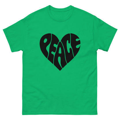 Peace Design Herz Unisex Klassisches T-Shirt – Trage den Frieden mit Stil