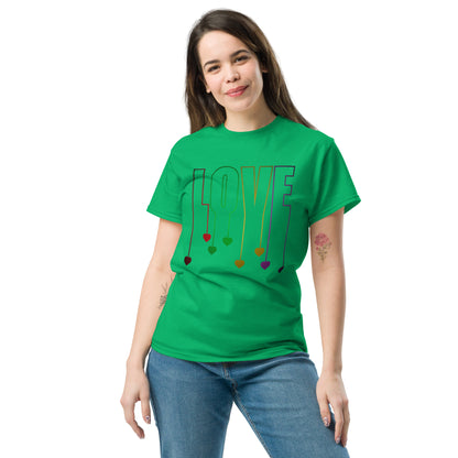 Herz-Liebe Schriftzug T-Shirt – LOVE