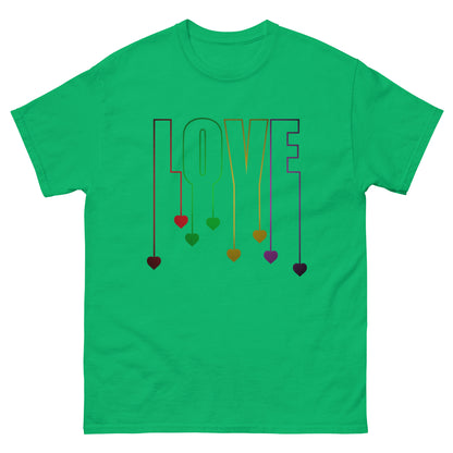 Herz-Liebe Schriftzug T-Shirt – LOVE