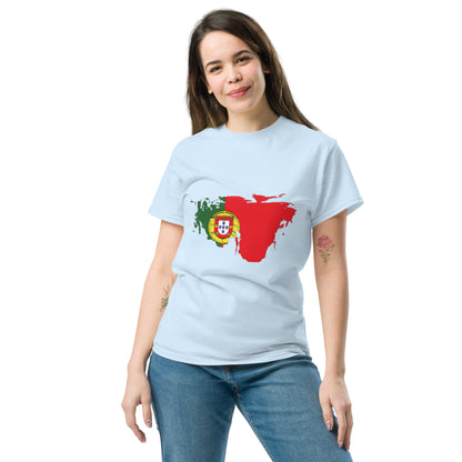 Azeitão-Style Portugiesischer Flagge Klassisches Unisex T-Shirt