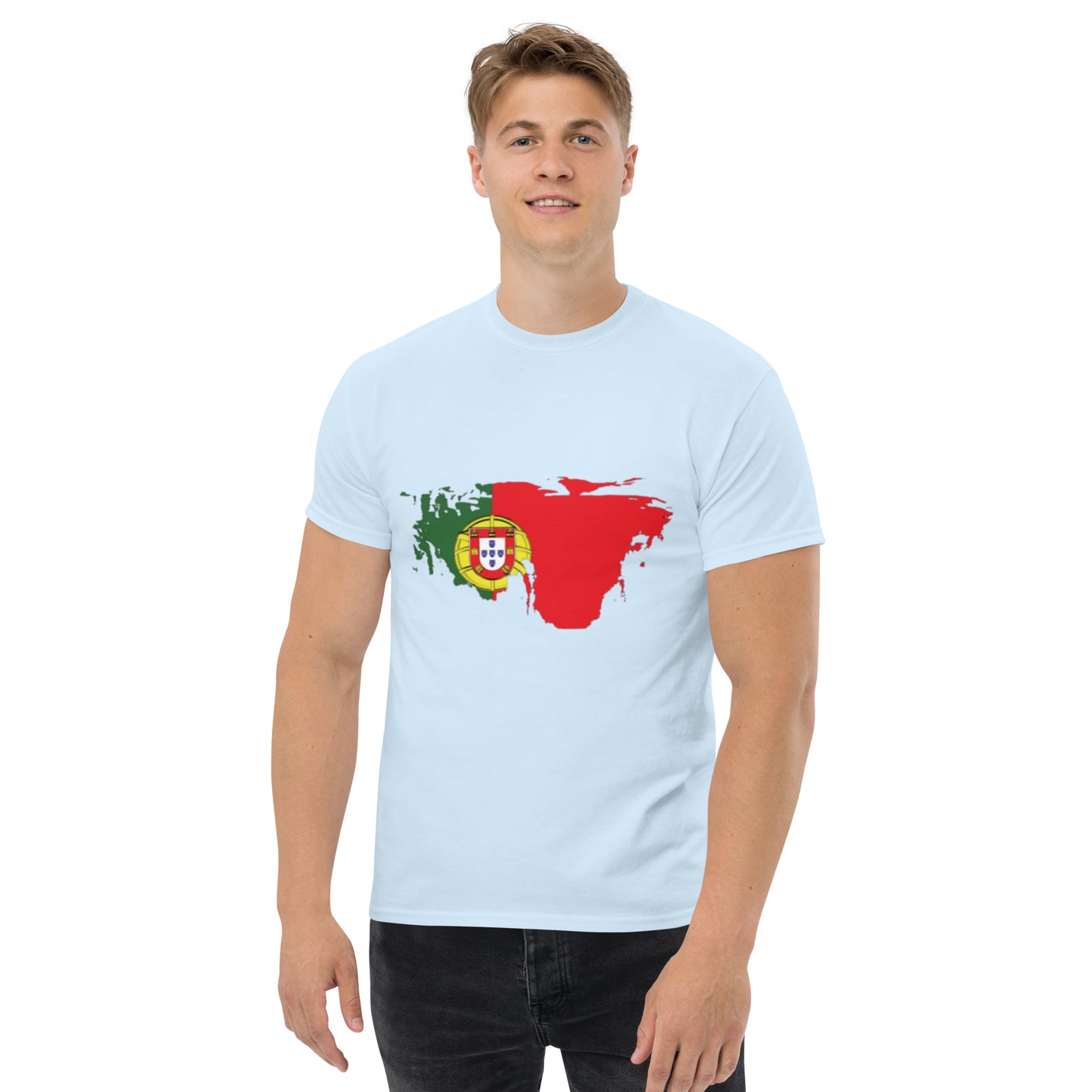 Azeitão-Style Portugiesischer Flagge Klassisches Unisex T-Shirt