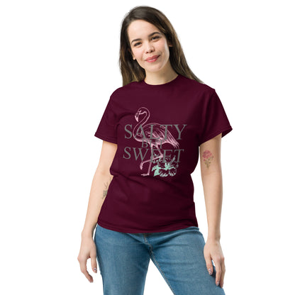 Salty But Sweet Flamingo Unisex Klassisches T-Shirt