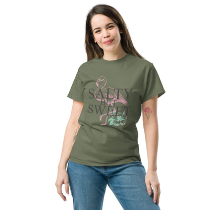 Salty But Sweet Flamingo Unisex Klassisches T-Shirt