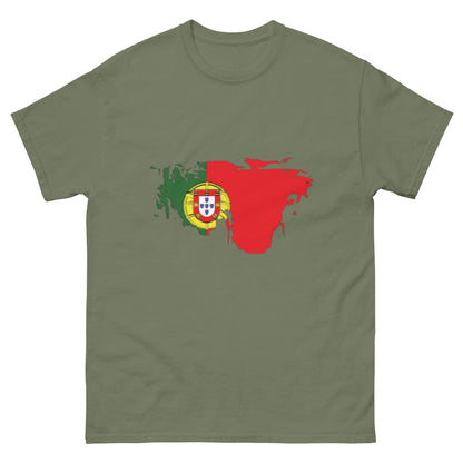 Azeitão-Style Portugiesischer Flagge Klassisches Unisex T-Shirt