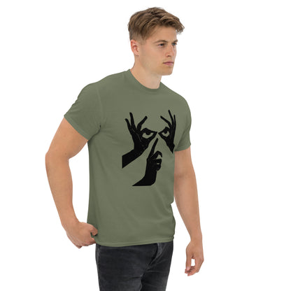 Das Hand-Augen-Motiv Design Klassisches Unisex T-Shirt