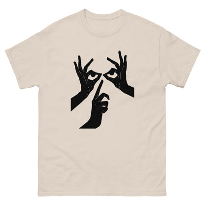 Das Hand-Augen-Motiv Design Klassisches Unisex T-Shirt