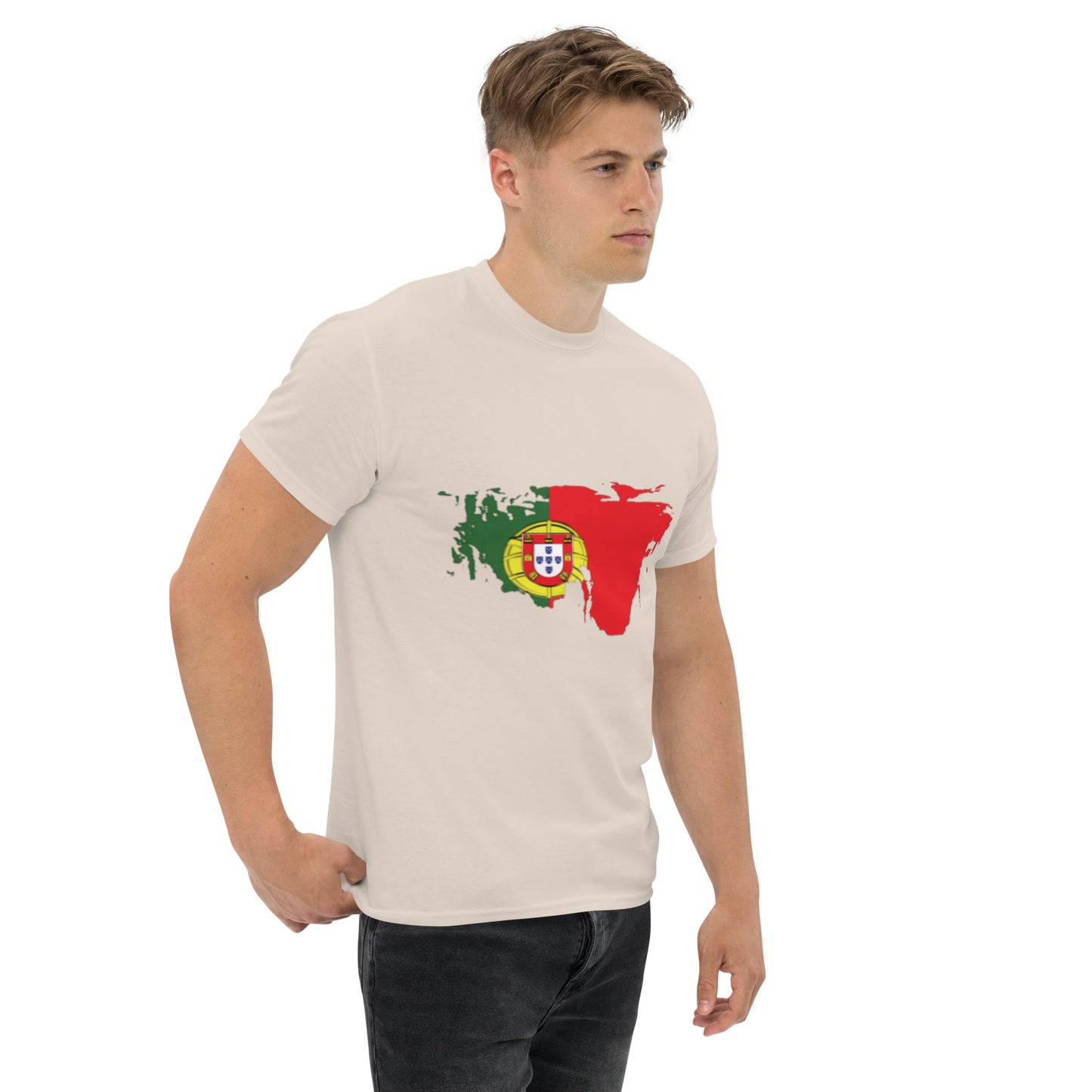 Azeitão-Style Portugiesischer Flagge Klassisches Unisex T-Shirt