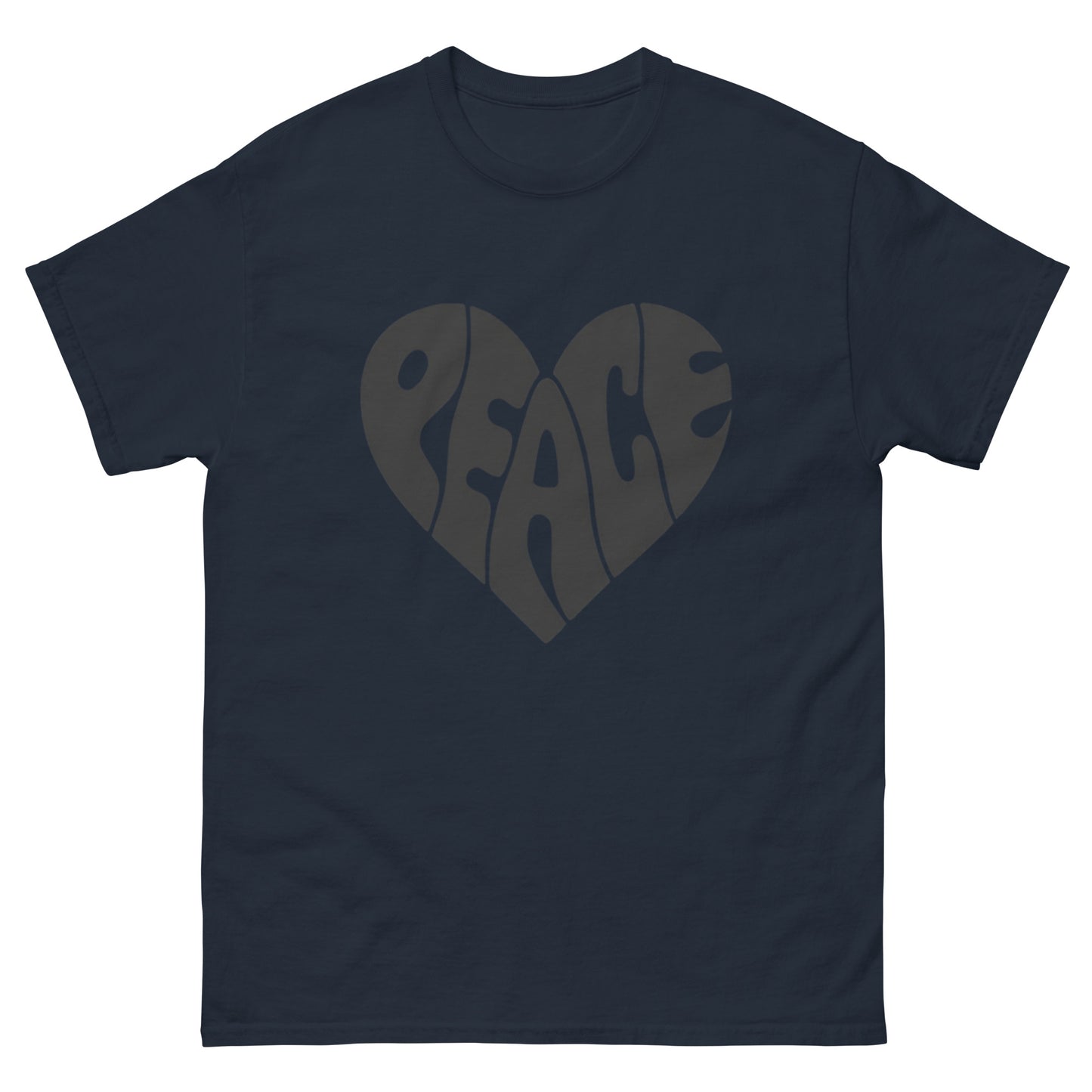 Peace Design Herz Unisex Klassisches T-Shirt – Trage den Frieden mit Stil