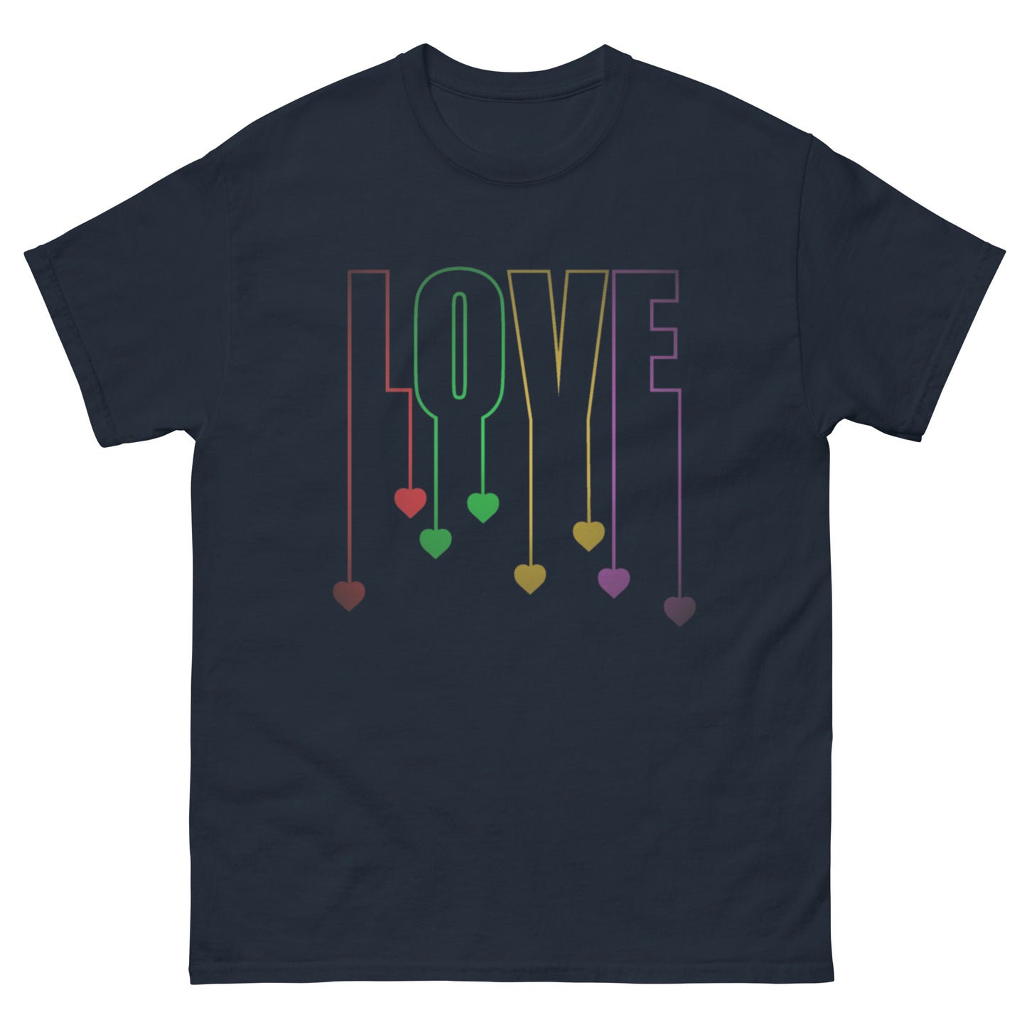 Herz-Liebe Schriftzug T-Shirt – LOVE