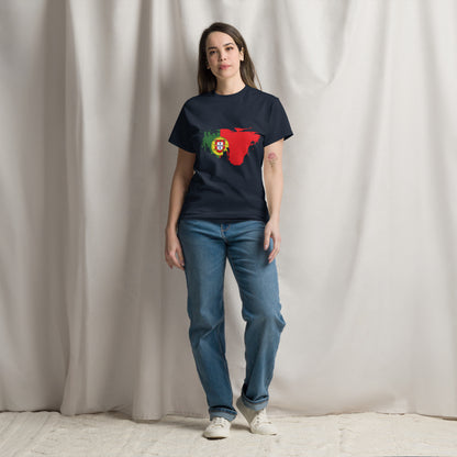 Azeitão-Style Portugiesischer Flagge Klassisches Unisex T-Shirt