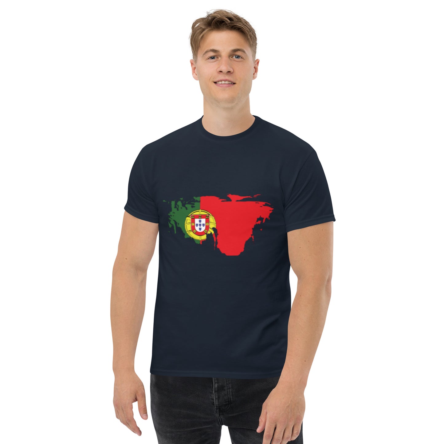 Azeitão-Style Portugiesischer Flagge Klassisches Unisex T-Shirt