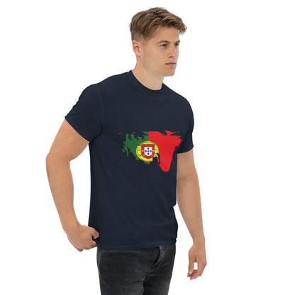 Azeitão-Style Portugiesischer Flagge Klassisches Unisex T-Shirt