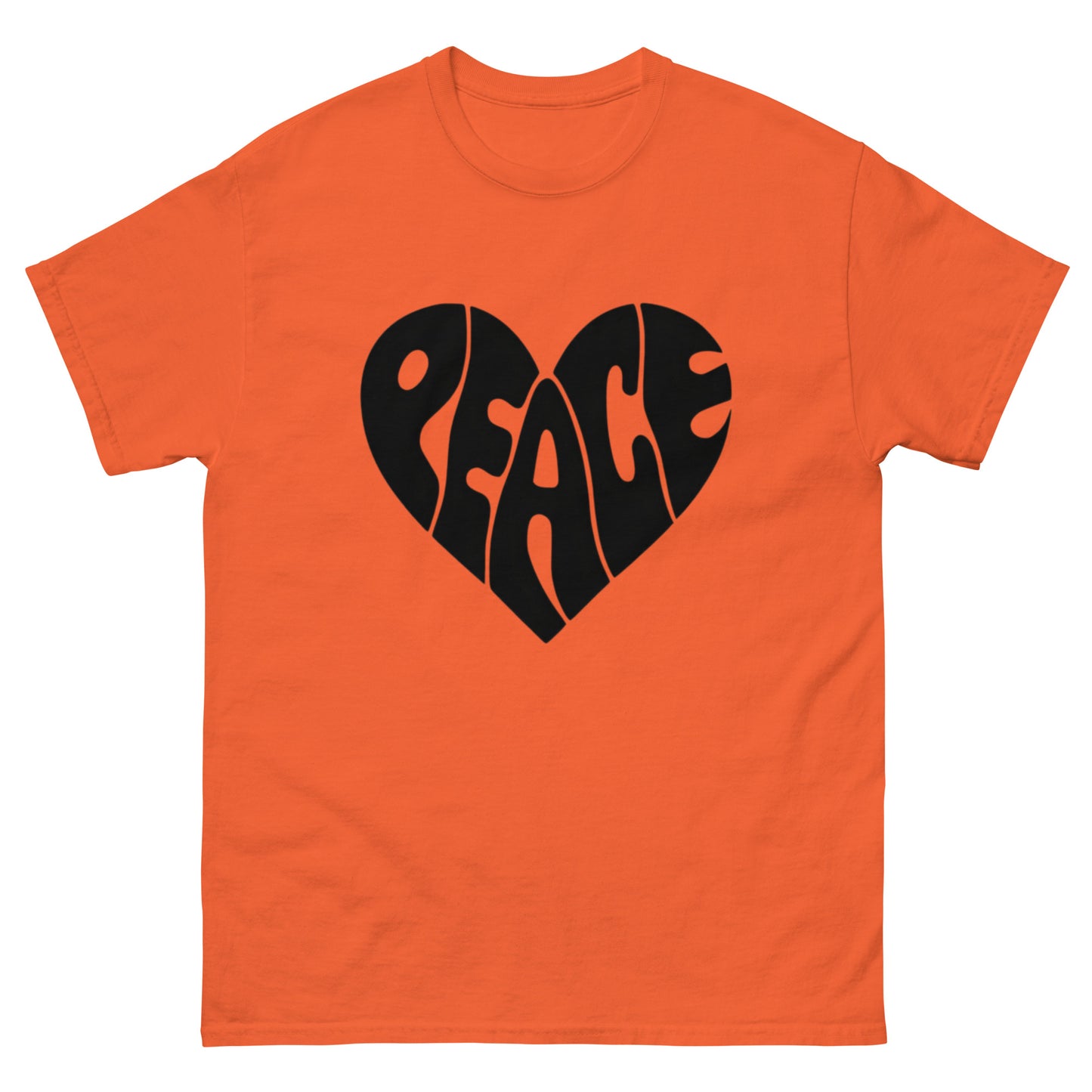 Peace Design Herz Unisex Klassisches T-Shirt – Trage den Frieden mit Stil