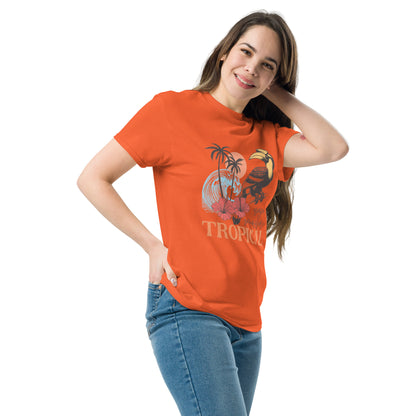 Escape Somewhere Tropical  Klassisches Unisex T-Shirt