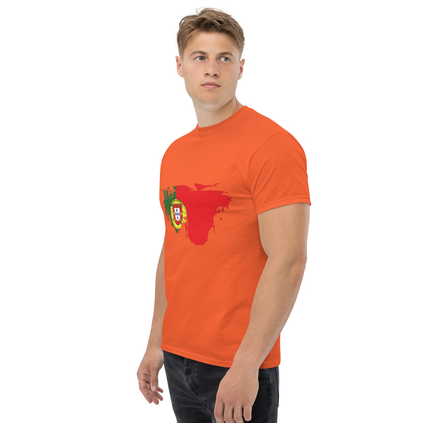 Azeitão-Style Portugiesischer Flagge Klassisches Unisex T-Shirt