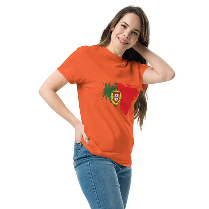 Azeitão-Style Portugiesischer Flagge Klassisches Unisex T-Shirt