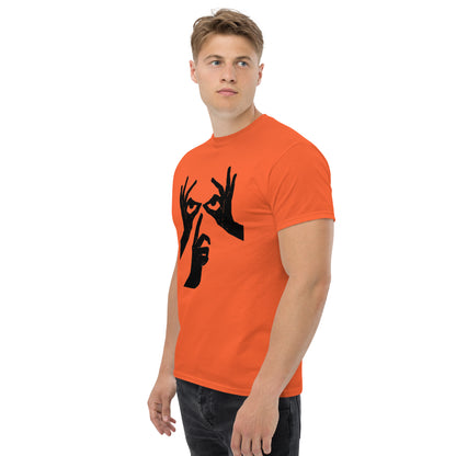 Das Hand-Augen-Motiv Design Klassisches Unisex T-Shirt