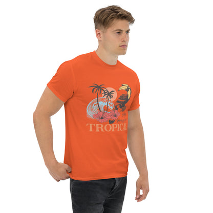 Escape Somewhere Tropical  Klassisches Unisex T-Shirt