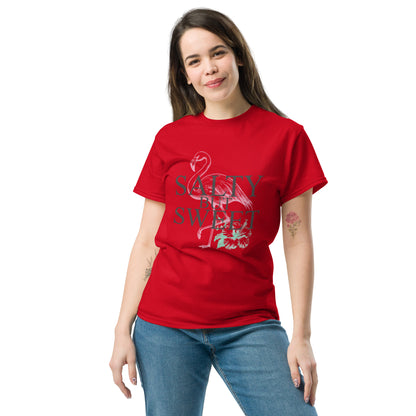 Salty But Sweet Flamingo Unisex Klassisches T-Shirt