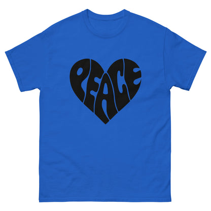 Peace Design Herz Unisex Klassisches T-Shirt – Trage den Frieden mit Stil