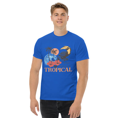 Escape Somewhere Tropical  Klassisches Unisex T-Shirt