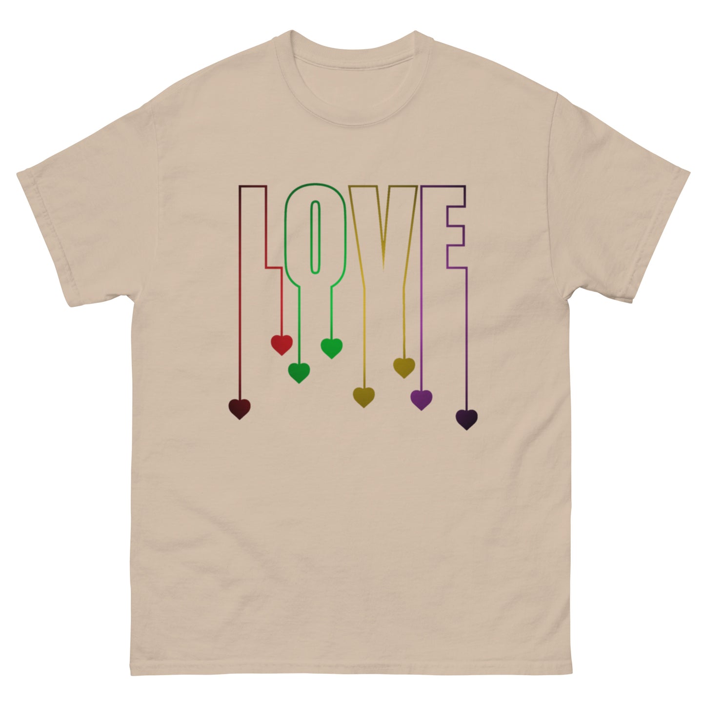 Herz-Liebe Schriftzug T-Shirt – LOVE