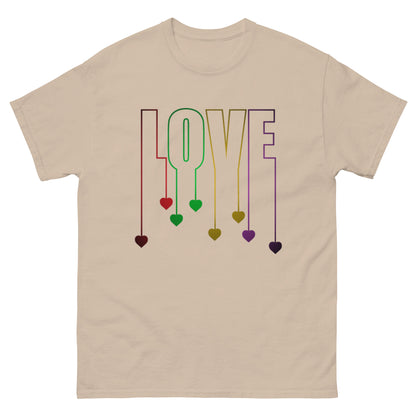 Herz-Liebe Schriftzug T-Shirt – LOVE