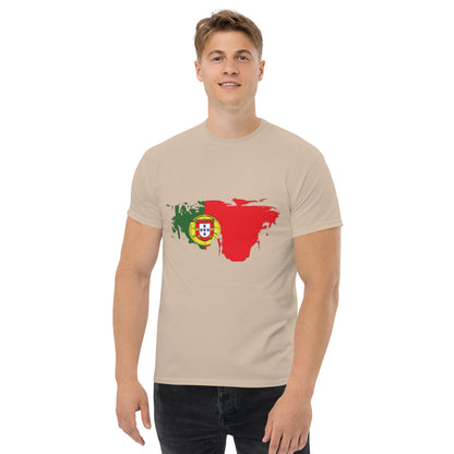 Azeitão-Style Portugiesischer Flagge Klassisches Unisex T-Shirt