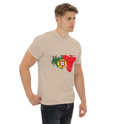 Azeitão-Style Portugiesischer Flagge Klassisches Unisex T-Shirt