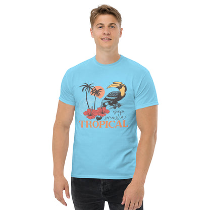 Escape Somewhere Tropical  Klassisches Unisex T-Shirt