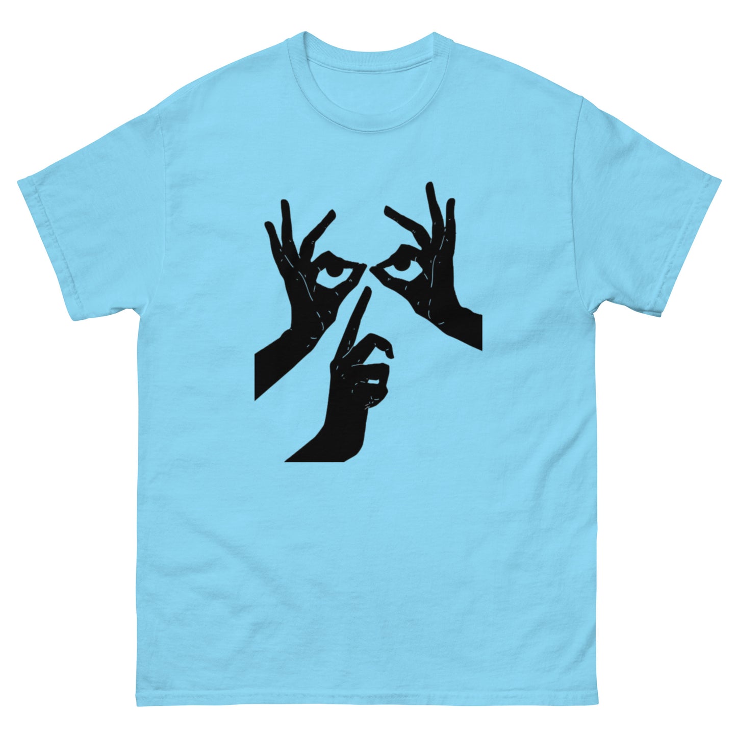 Das Hand-Augen-Motiv Design Klassisches Unisex T-Shirt